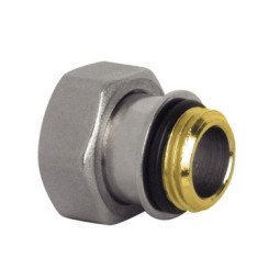 RACCORD 2 PIECES AUTO-ETANCHE NICKELE M20/27