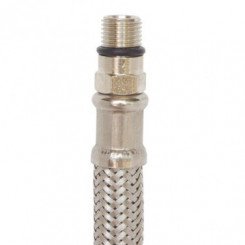 Flexible sanitaire 1 écrou tournant femelle 12/17 - 1 raccord mâle 10/100 - Longueur 300mm DN8