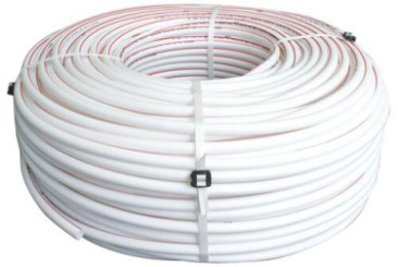 Tube PER BAO nu blanc avec liseret rouge ø12 240m