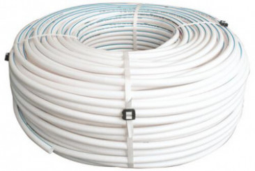 Tube PER BAO nu blanc avec liseret bleu ø12 240m