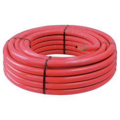 TUBE PER PEX B Ø16 ISOLE ROUGE - 50m