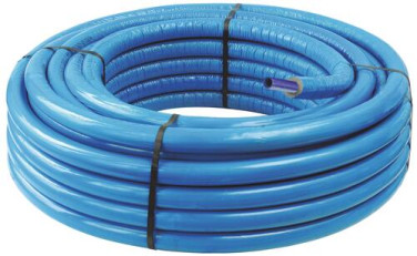 Tube PER PEX B ø20 isolé bleu 50m
