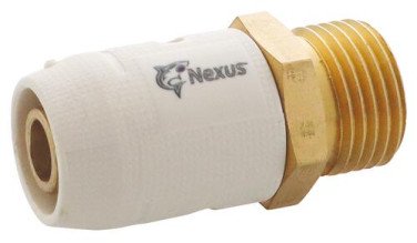 Raccord droit NEXUS mâle laiton 15/21 pour tube multicouche ø20 - JOHN GUEST