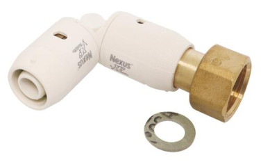 Coude NEXUS écrou tournant 15/21 pour tube multicouche ø16 - JOHN GUEST