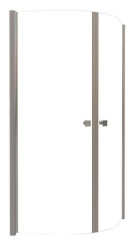 PAROI DE DOUCHE QUART DE CERCLE VERRE TRANSPARENT SELYNA - ELMER