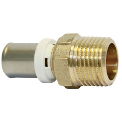 RACCORD MALE FIXE A SERTIR MULTICOUCHE Ø32-26/34 - FIXOMULTIX