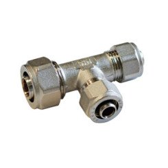 TE REDUIT LAITON A COMPRESSION POUR MULTICOUCHE
