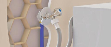 FIXOPLAC PER ø12 - F15/21 MAL plaque ALVÉOLAIRE raccords coudés à glissement 