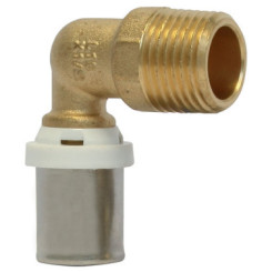 COUDE MALE A SERTIR MULTICOUCHE Ø16-12/17 - FIXOMULTIX