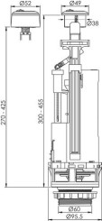 Soupape auto-ajustable double poussoir à étrier