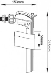 Robinet flotteur silencieux & compact à alimentation latérale