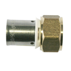 RACCORD ECROU TOURNANT A SERTIR PER Ø12-12/17 - FIXOCONNECT