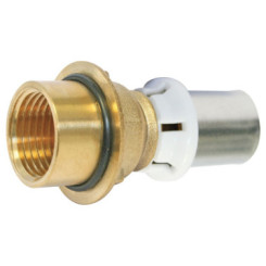 RACCORD DROIT A SERTIR FEMELLE 15/21 PER 16