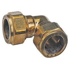 COUDE 90° EGAL D10 A BICONE LAITON POUR TUBE CUIVRE