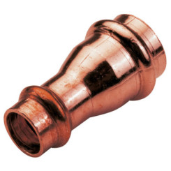 MANCHON CUIVRE REDUIT DOUBLE FEMELLE A SERTIR EAU Ø18-14