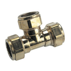 TE A BICONE LAITON POUR TUBE CUIVRE