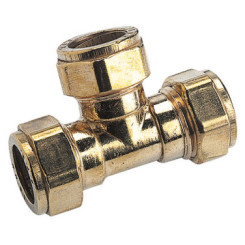 TE A BICONE LAITON POUR TUBE CUIVRE D18