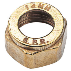 ECROU LAITON POUR RACCORD A BICONE D14