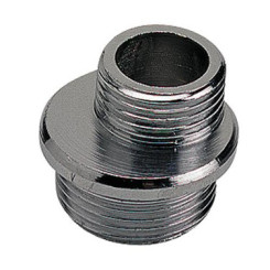 RACCORD LAITON CHROME EXCENTRE 5 - DOUBLE MALE 20/27- 15/21