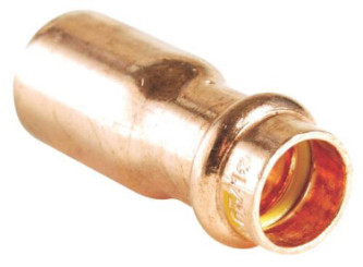 Manchon réduit mâle femelle cuivre GAZ ø28-22