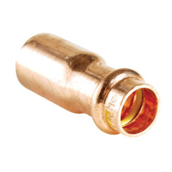 MANCHON CUIVRE A SERTIR GAZ REDUIT MALE FEMELLE Ø22-18