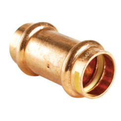 MANCHON CUIVRE A SERTIR GAZ EGAL DOUBLE FEMELLE Ø14