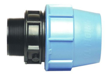 Raccord plastique mâle à serrage extérieur PE ø32-26/34