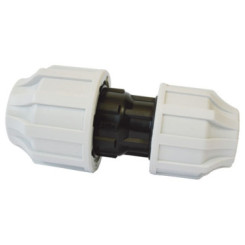 MANCHON REDUIT PLASTIQUE A SERRAGE EXTERIEUR POUR TUBE PE SEMI-RIGIDE Ø25-20
