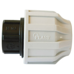 BOUCHON PLASTIQUE A SERRAGE EXTERIEUR POUR TUBE PE SEMI-RIGIDE Ø20