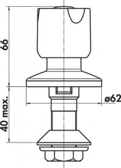 Robinet de bidet Senso classic chromé