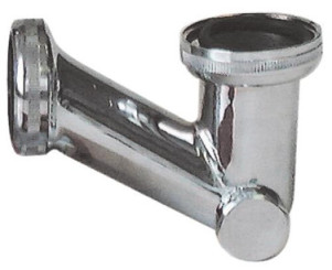Siphon de bidet avec bouchon de visite laiton chromé ø32
