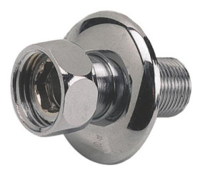 RACCORD DROIT LAITON CHROME MALE 15/21- ECROU 20/27