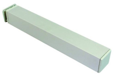 Lot de 2 pieds inox chromé pour meuble 