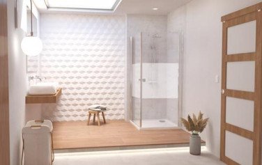 Paroi de douche accès d'angle pivotant verre givré SELYNA 90cm