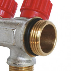 Collecteur avec vannes 2 départs EASY LOCK départ M15/21 arrivé 20/27