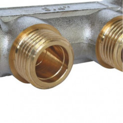Collecteur de distribution laiton EASY LOCK M15/21 2 départs - FIXOCONNECT
