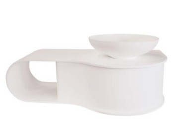 Plan vasque à suspendre café crème