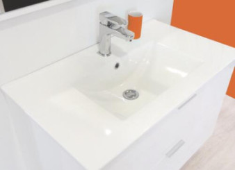 Meuble à suspendre 80cm blanc marteen