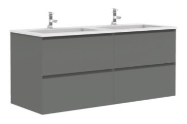 Meuble PANADURA à suspendre 120 cm gris mat