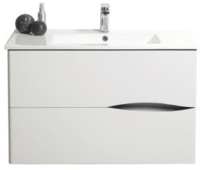 Meuble VELOURS à suspendre 90cm blanc