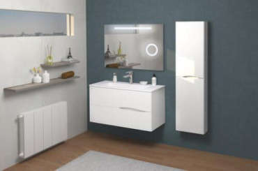 Meuble VELOURS à suspendre 90cm blanc