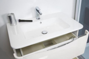 Meuble MANNAR à suspendre 90 cm blanc