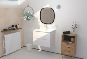 Meuble PANADURA à suspendre 60 cm blanc mat