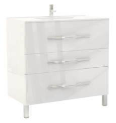 MEUBLE SUR PIEDS 90cm NANNING BLANC - BATHROOM THERAPY