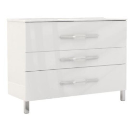 MEUBLE SUR PIEDS 120cm NANNING BLANC - BATHROOM THERAPY