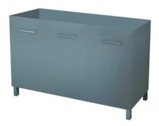 BLOC MEUBLE SUR PIEDS 120cm ANTHRACITE NEW YORK - BATHROOM THERAPY