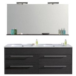 MEUBLE A SUSPENDRE 120cm DUBAÏ GRIS - BATHROOM THERAPY