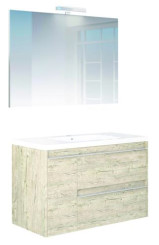 MEUBLE A SUSPENDRE 100cm BOSTON NOGAL - BATHROOM THERAPY