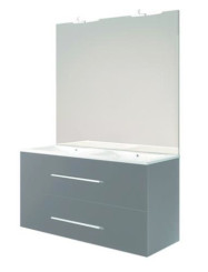 MEUBLE A SUSPENDRE 120cm ANTHRACITE NEW YORK - BATHROOM THERAPY