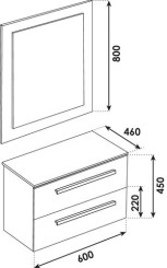 Meuble NUDEA 2.0 à suspendre 60cm nordic